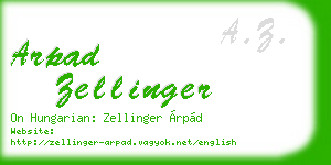 arpad zellinger business card